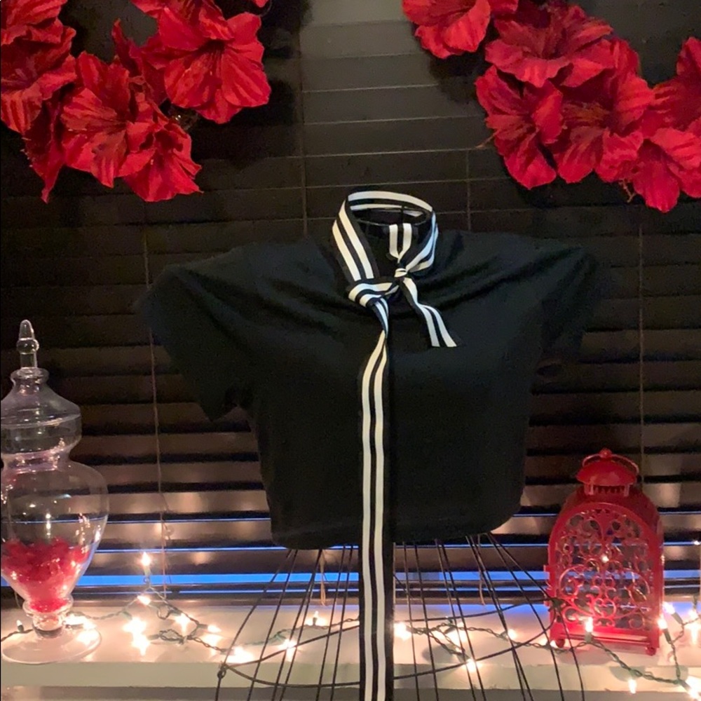 Mock neck, stretchy material